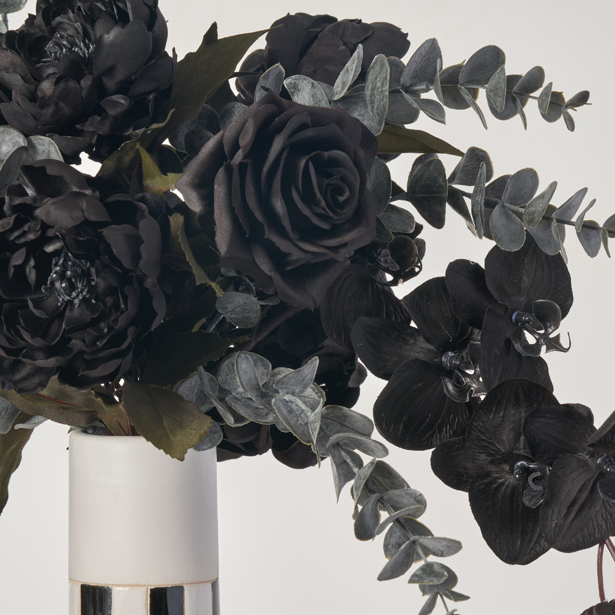 Grey Artificial Flowers  Black Artificial Flowers