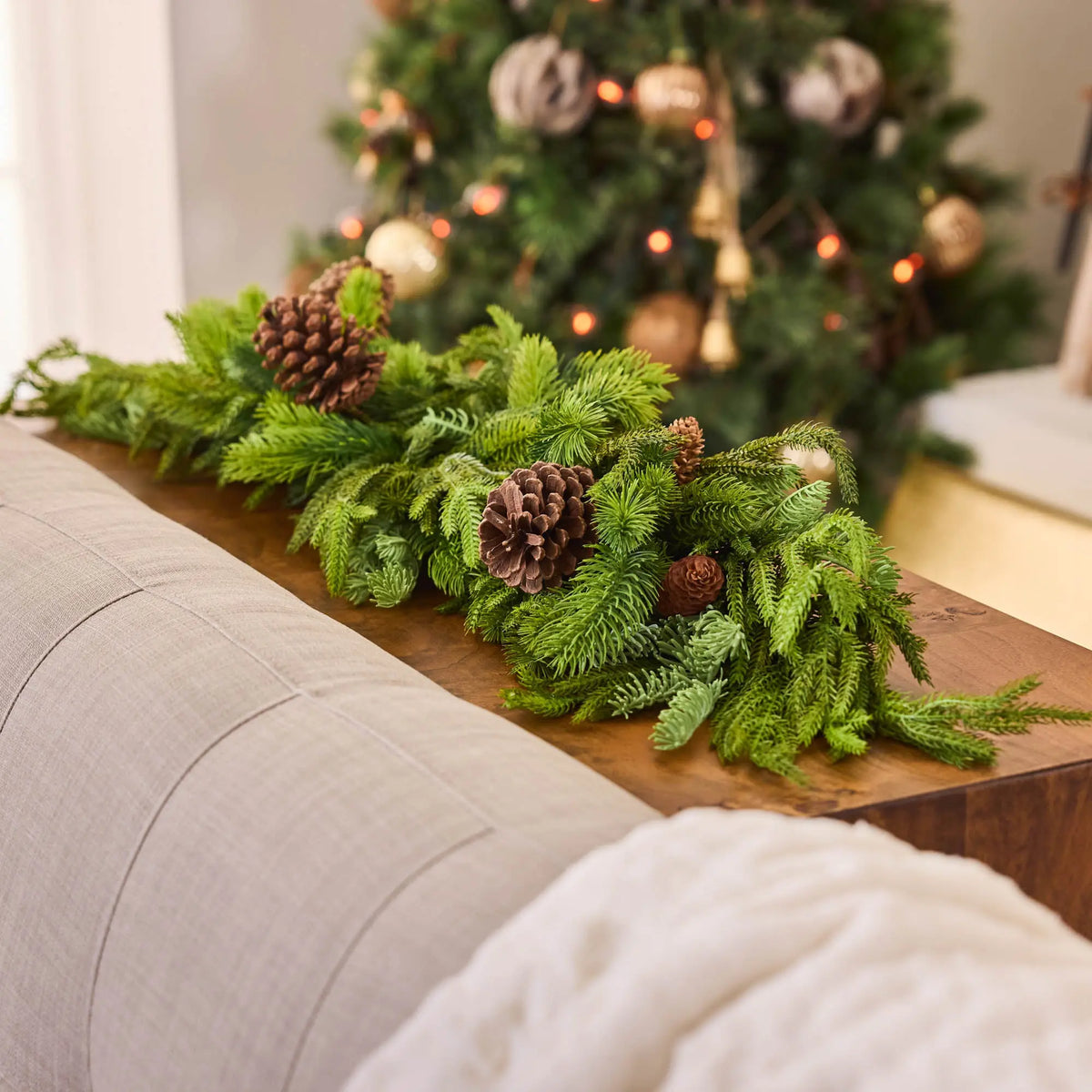 Norfolk Pine Spruce Juniper Swag - Christmas Table Door Decor | 40