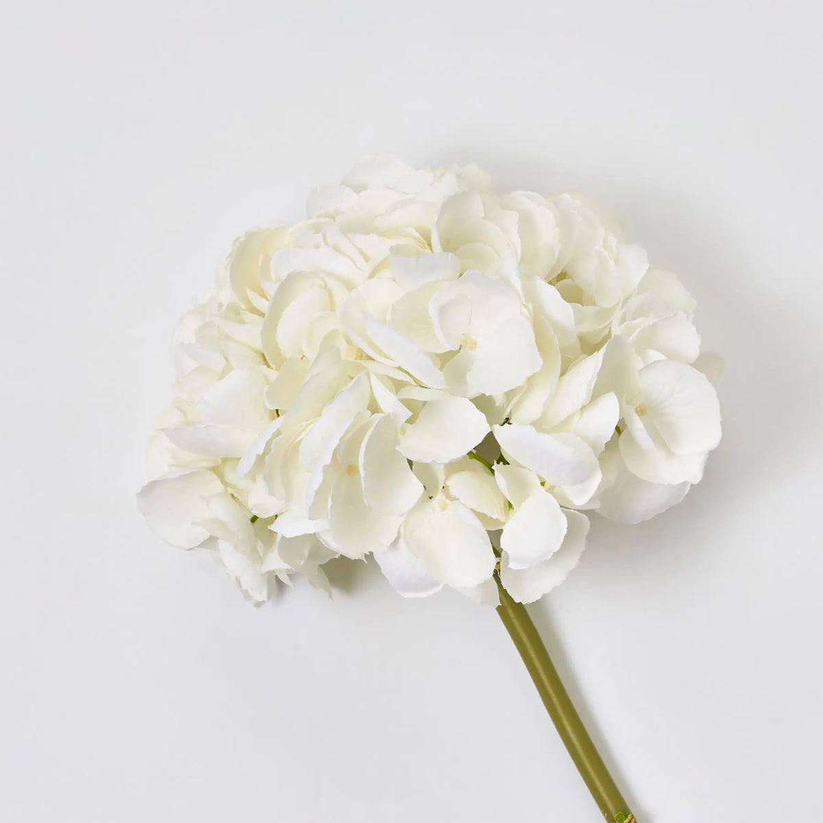 White Hydrangea Silk Stem - 19
