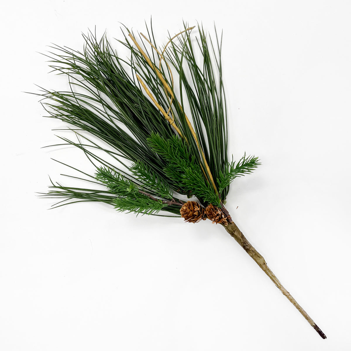 17 Snowed Long Needle Pine Pick Green Snow (Pack of 36) YSP108-GR/SN