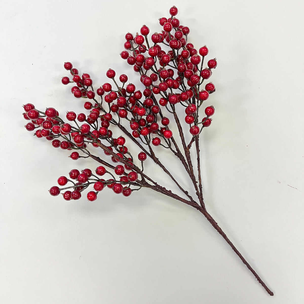 Dark Red Currant Berry Bush Faux Christmas Stem - 20 – Darby Creek Trading