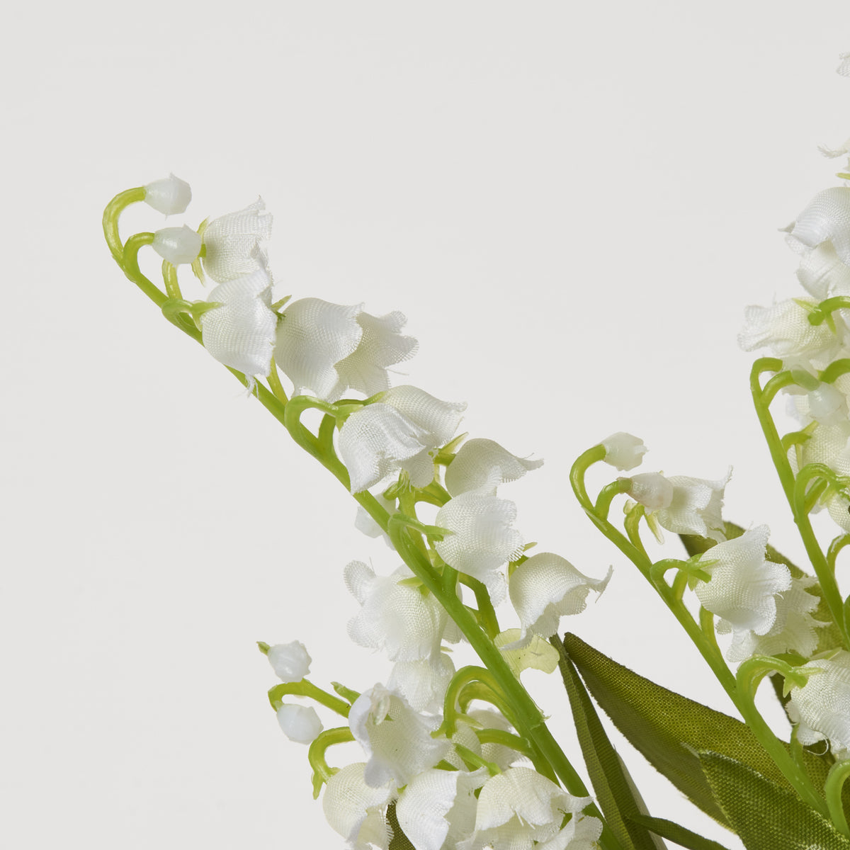 White Faux Lily of the Valley Stem Bouquet Spray 12" Darby Creek