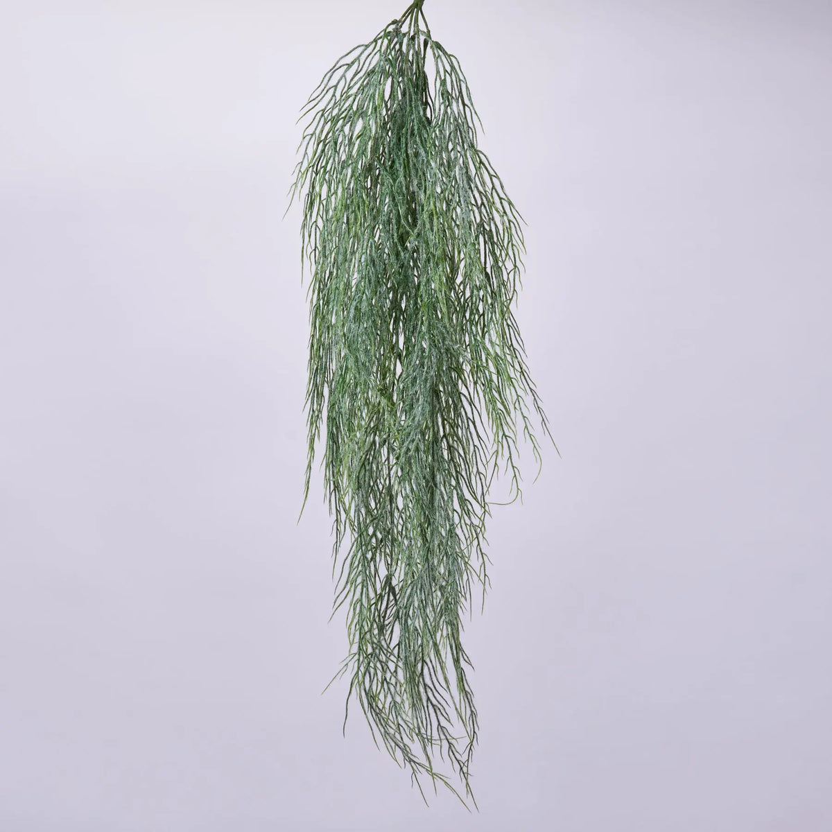 Flocked Hanging Moss Bush Wispy Faux Foliage Spray - 35