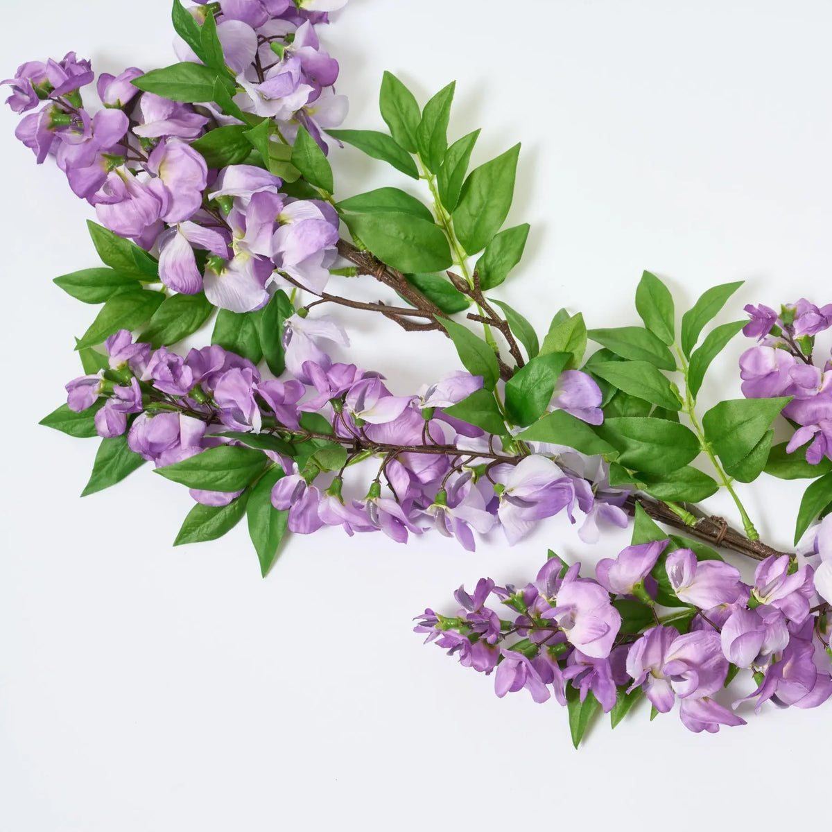Draping Purple Wisteria Blooms Whimsical Spring Mantel Garland