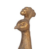 Large Bronzed Cameo Peafowl Peacock Statue Fall Luxury Home Decor