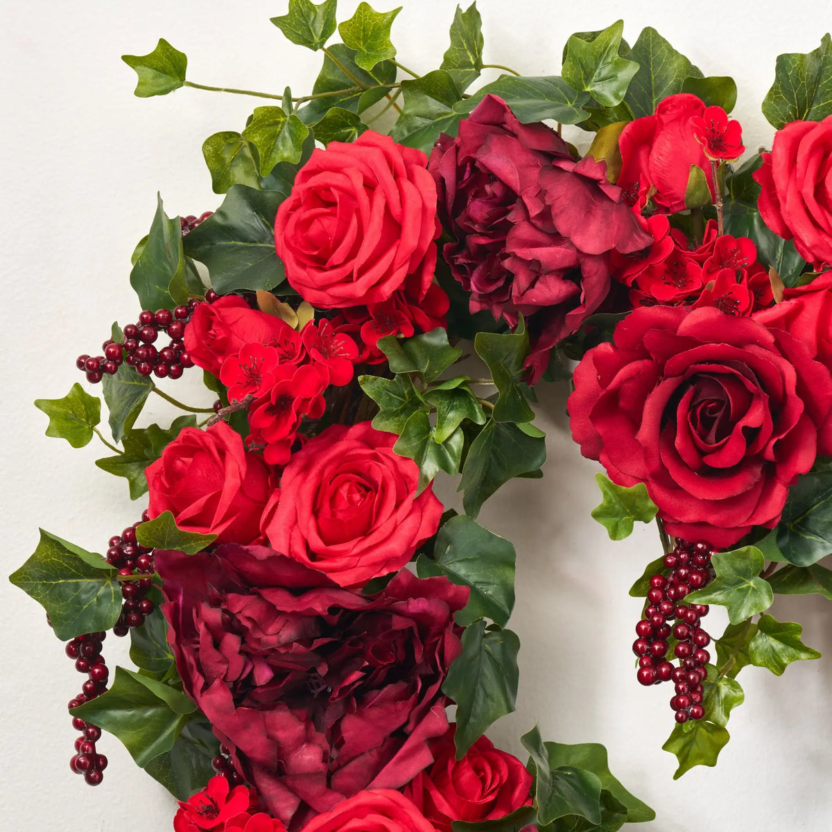 50 Shades of Red Valentine Heart Wreath | Darby Creek – Darby