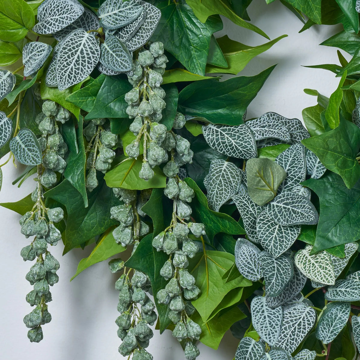 Real Touch Ivy, Fittonia Vines & Draping Seed Pods Luxury Greenery