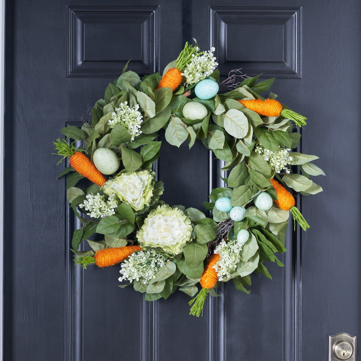 Carrot shops Easter/Spring door wreath