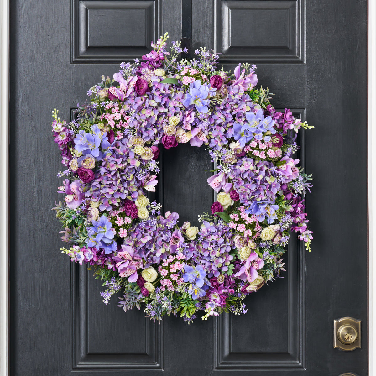 Violet Meadows - Purple Hydrangea, Dianthus, Freesia & Star Aster