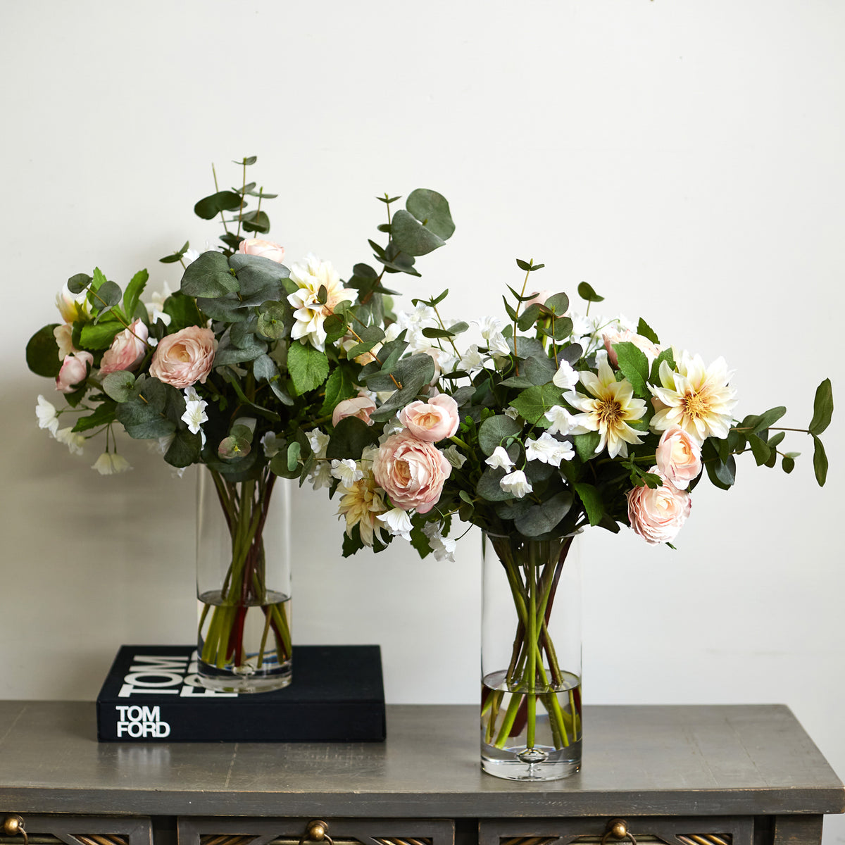 Clear Flower Vase Arrangement - Ital Florist