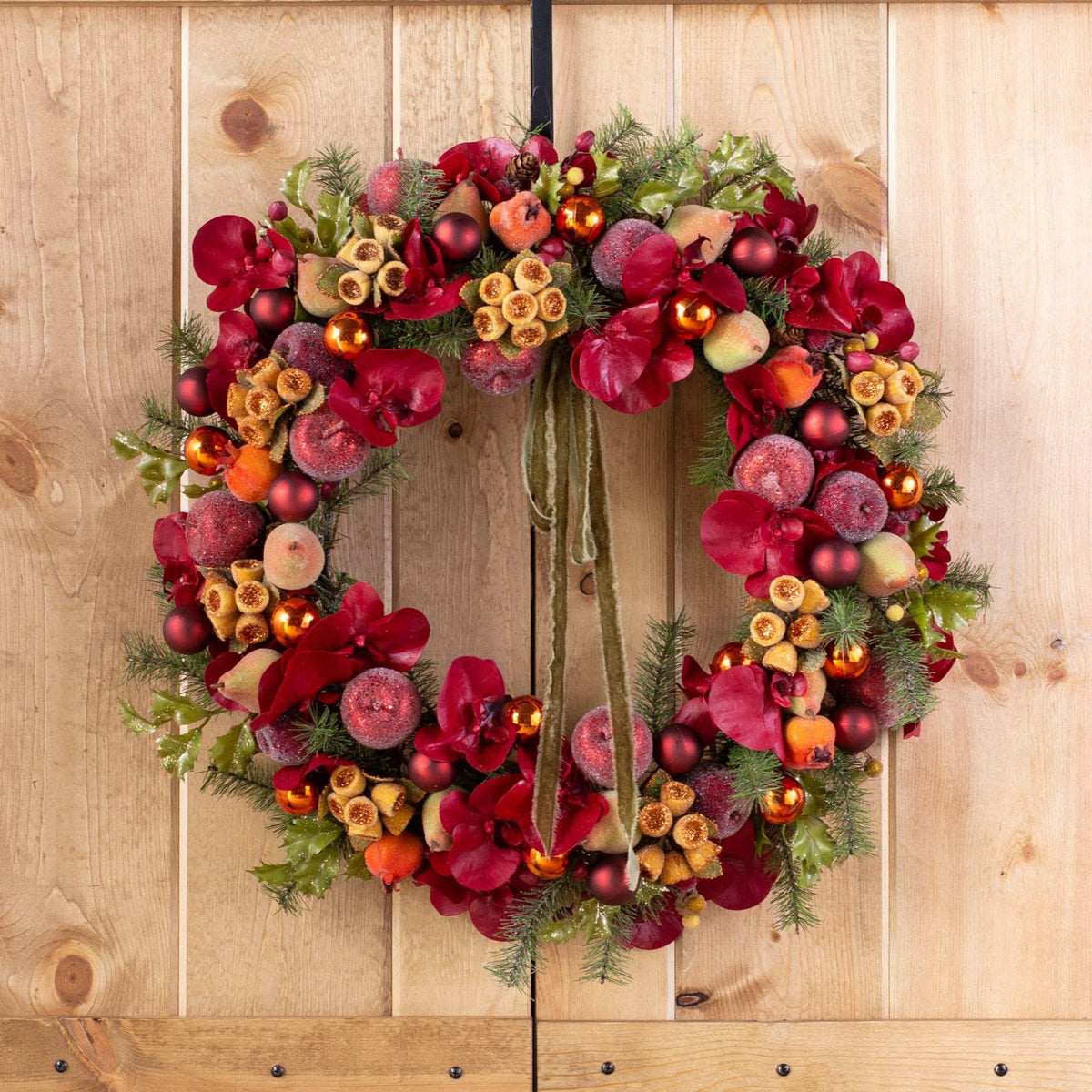 Sugared Berry Fruit Christmas Garland