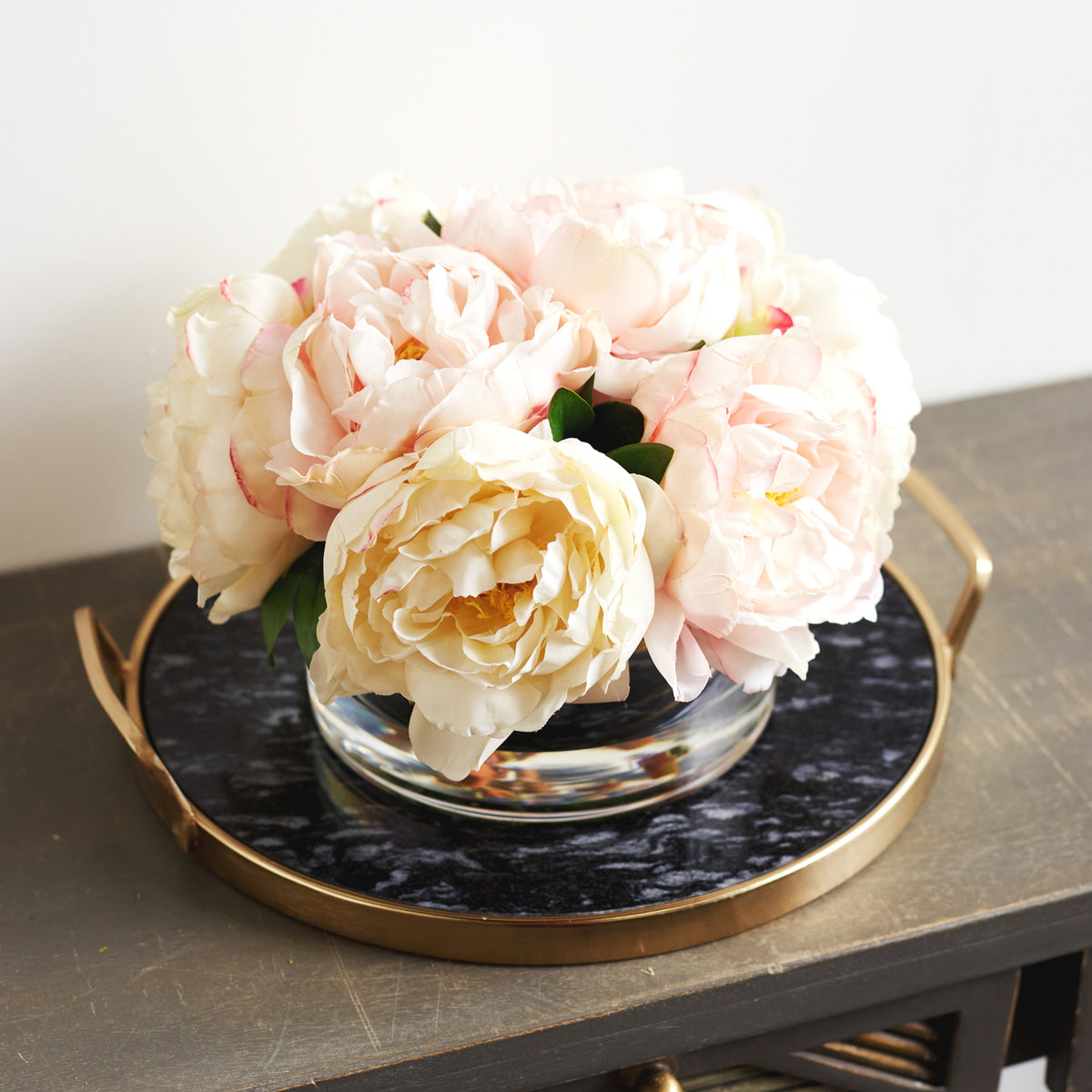Artificial Peony in Blush  Real Touch Flowers at