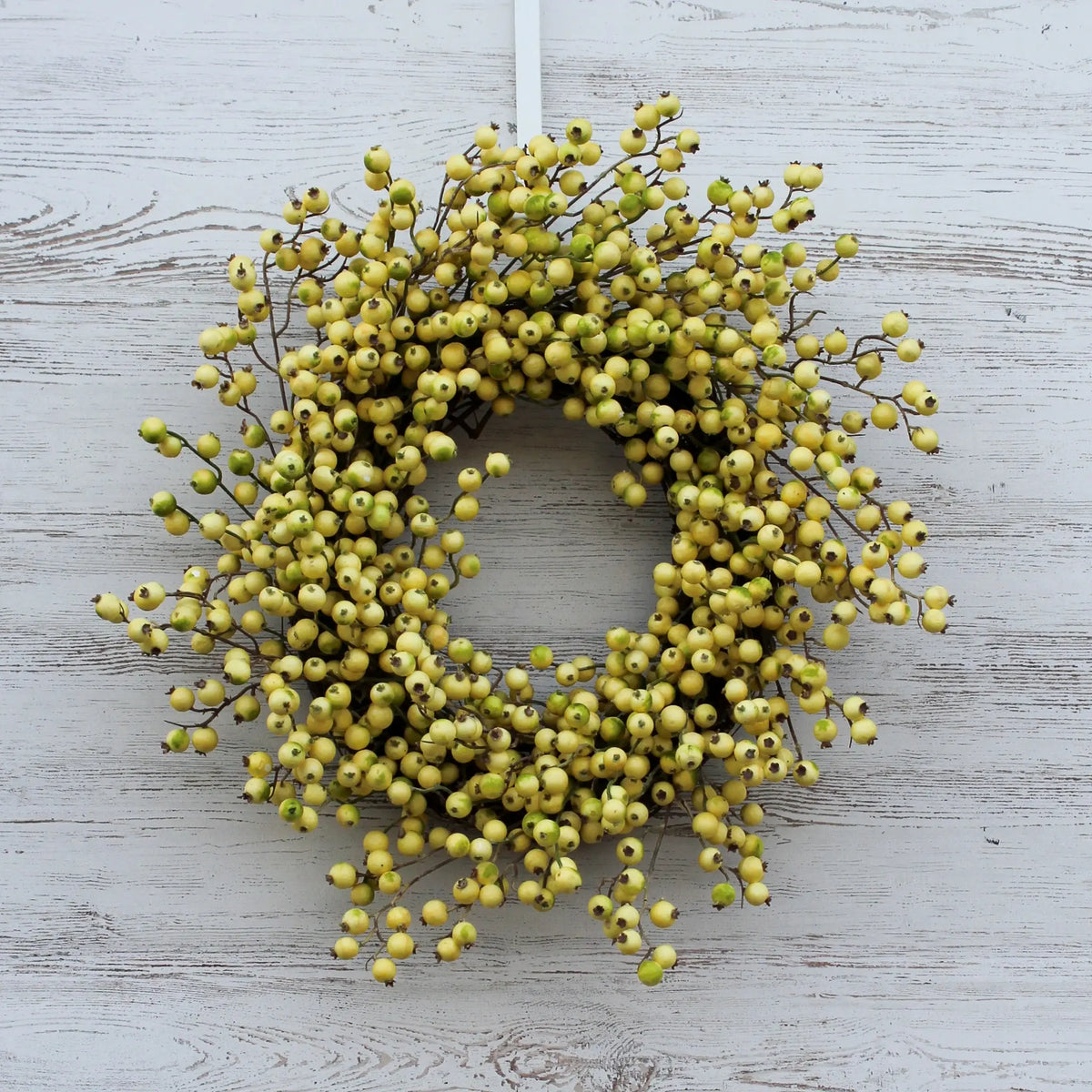 Cream & Green Gooseberry All Seasons Front Door Wreath – Darby