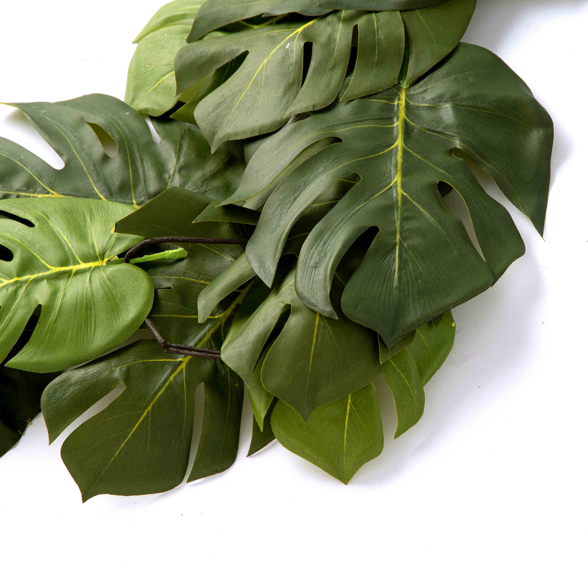 Split Philodendron Monstera Leaf Green Tropical Table Runner Mantle – Darby  Creek Trading