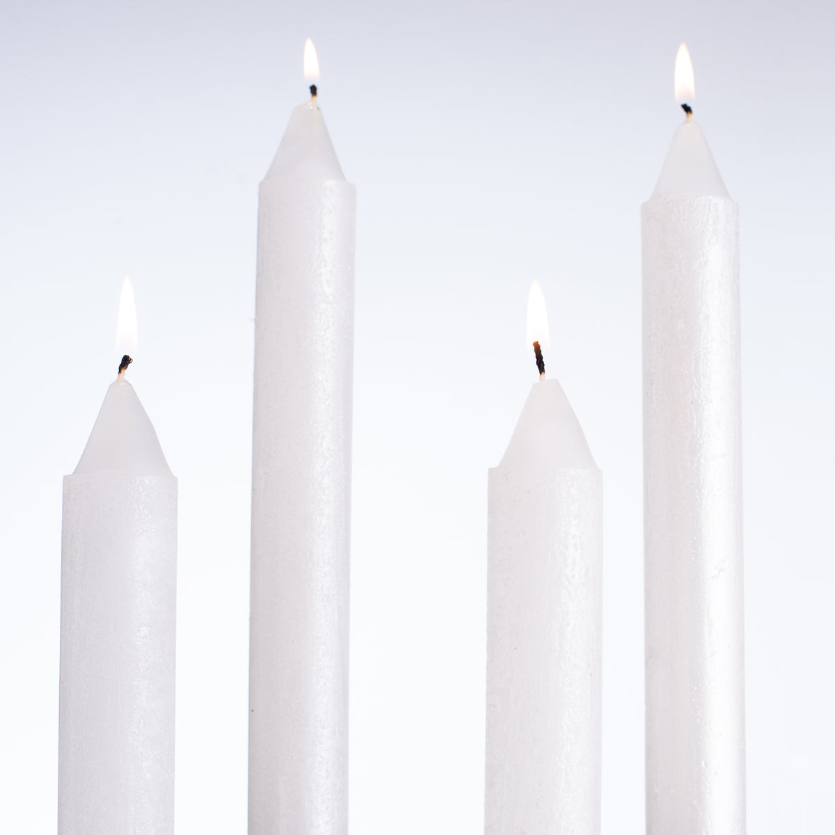 Vance Kitira White Metallic Fleck Ritz Timber Extra Wide Taper Candle –  Darby Creek Trading