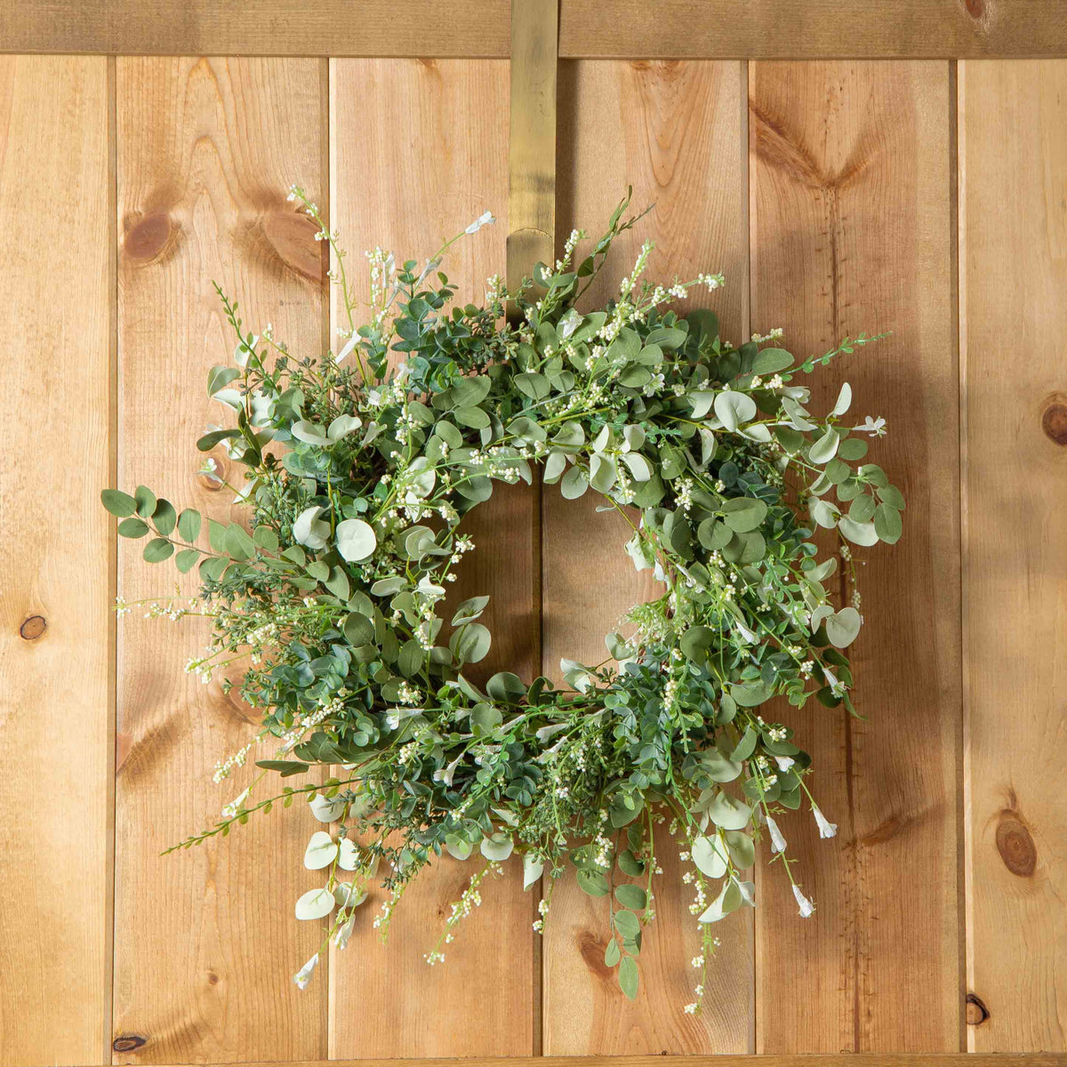 Everyday Wreath for Front Door-mixed Eucalyptus Wreath-summer