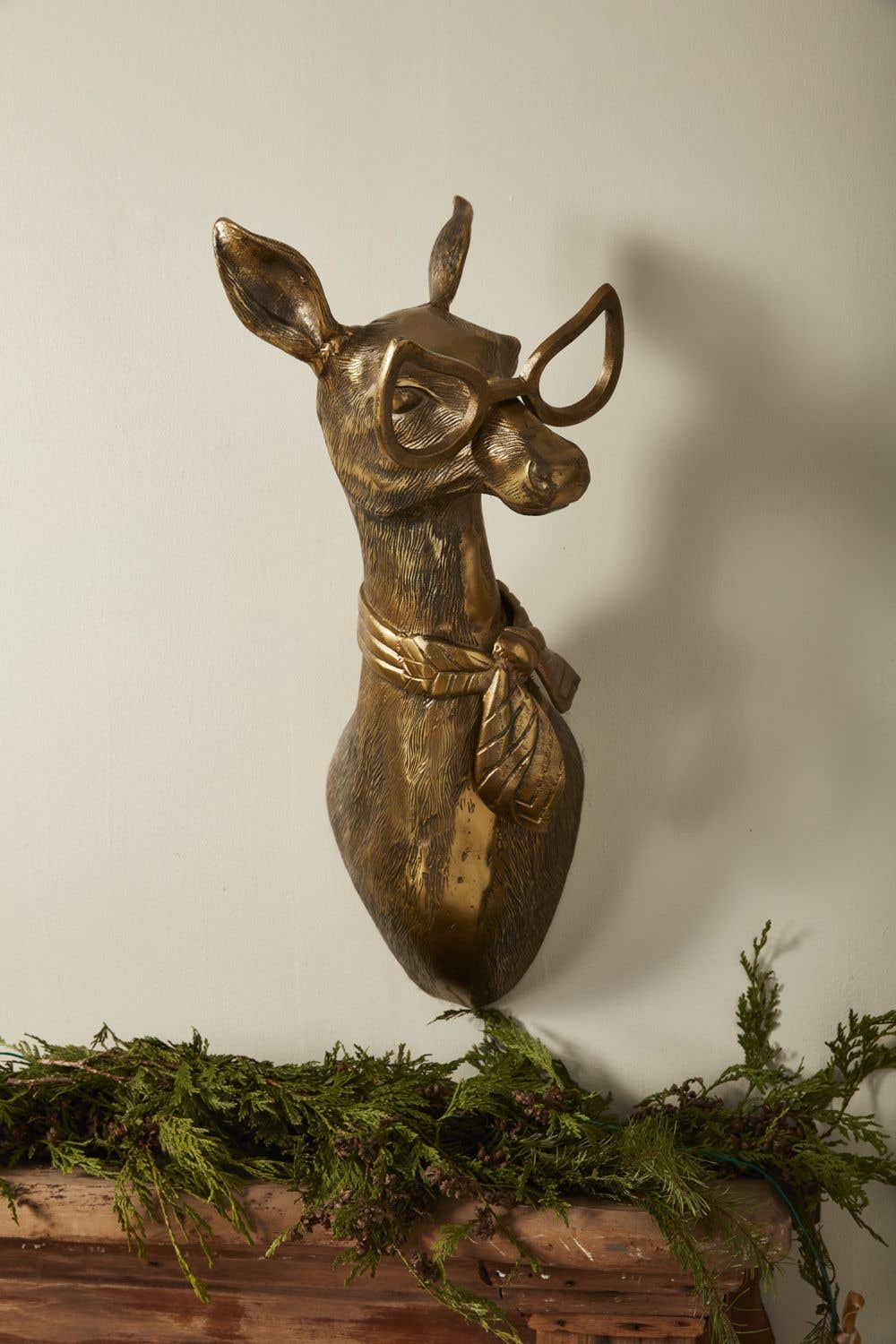 Margie the Doe Wall Mount - Bronzed Female Deer Decor | Eric +