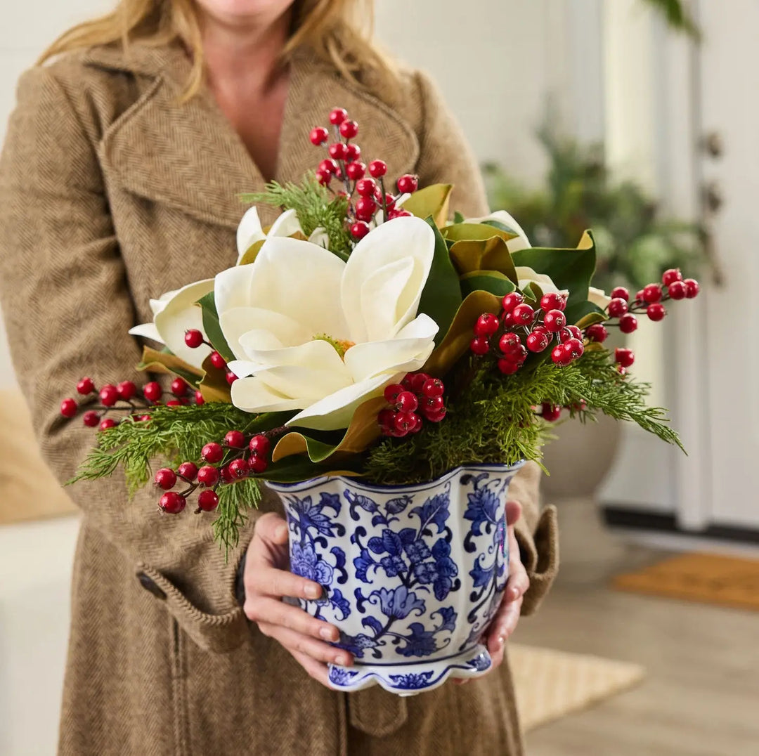 Kit Broderie Heritage Collection – Elsa Williams – Vase Fleur Magnolia – Neuf