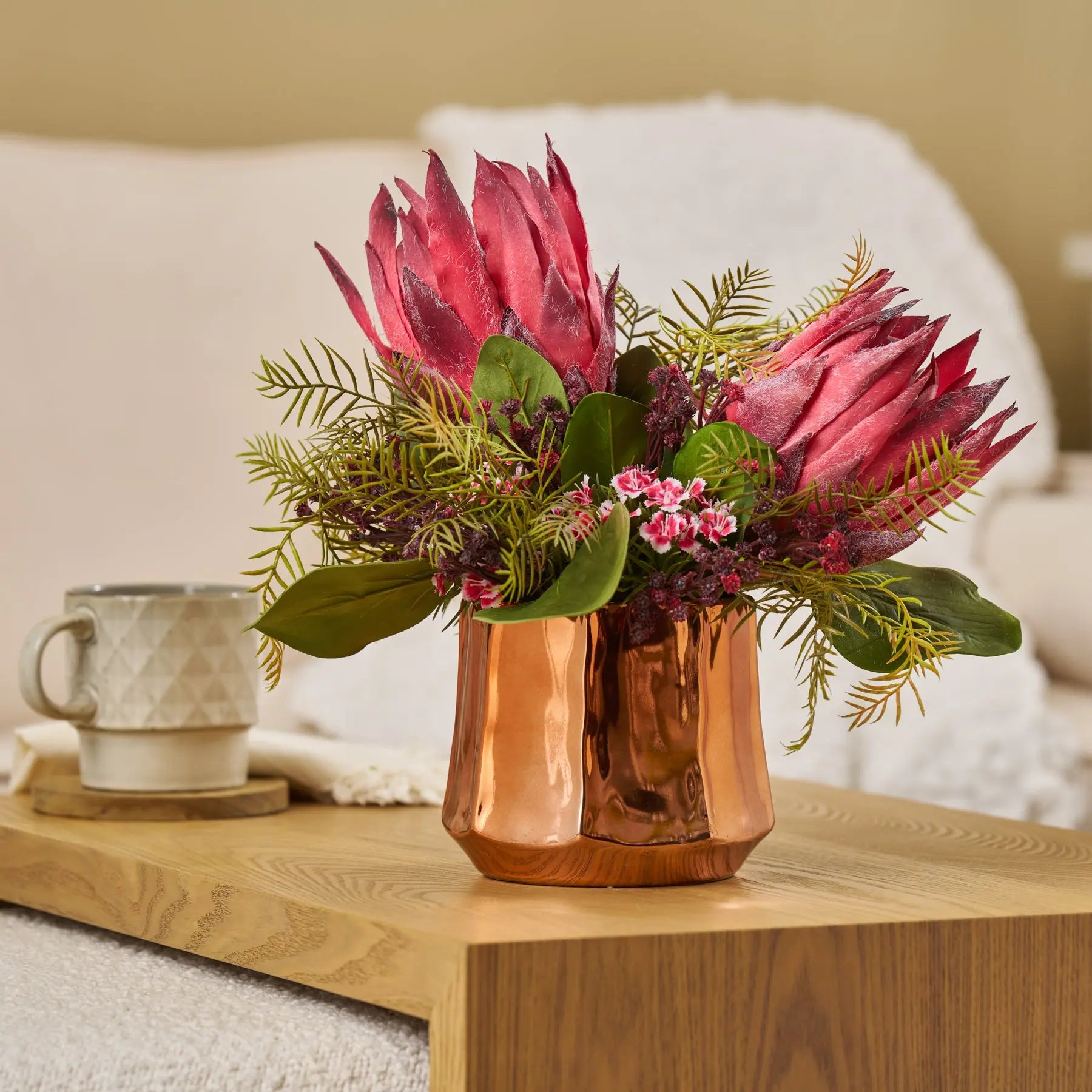 protea plant in pot Enchanted Hearts