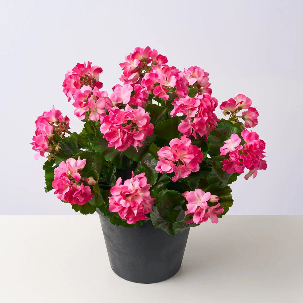 Real Touch Faux Pink Geranium Outdoor Urn Filler Spring Summer | Darby ...