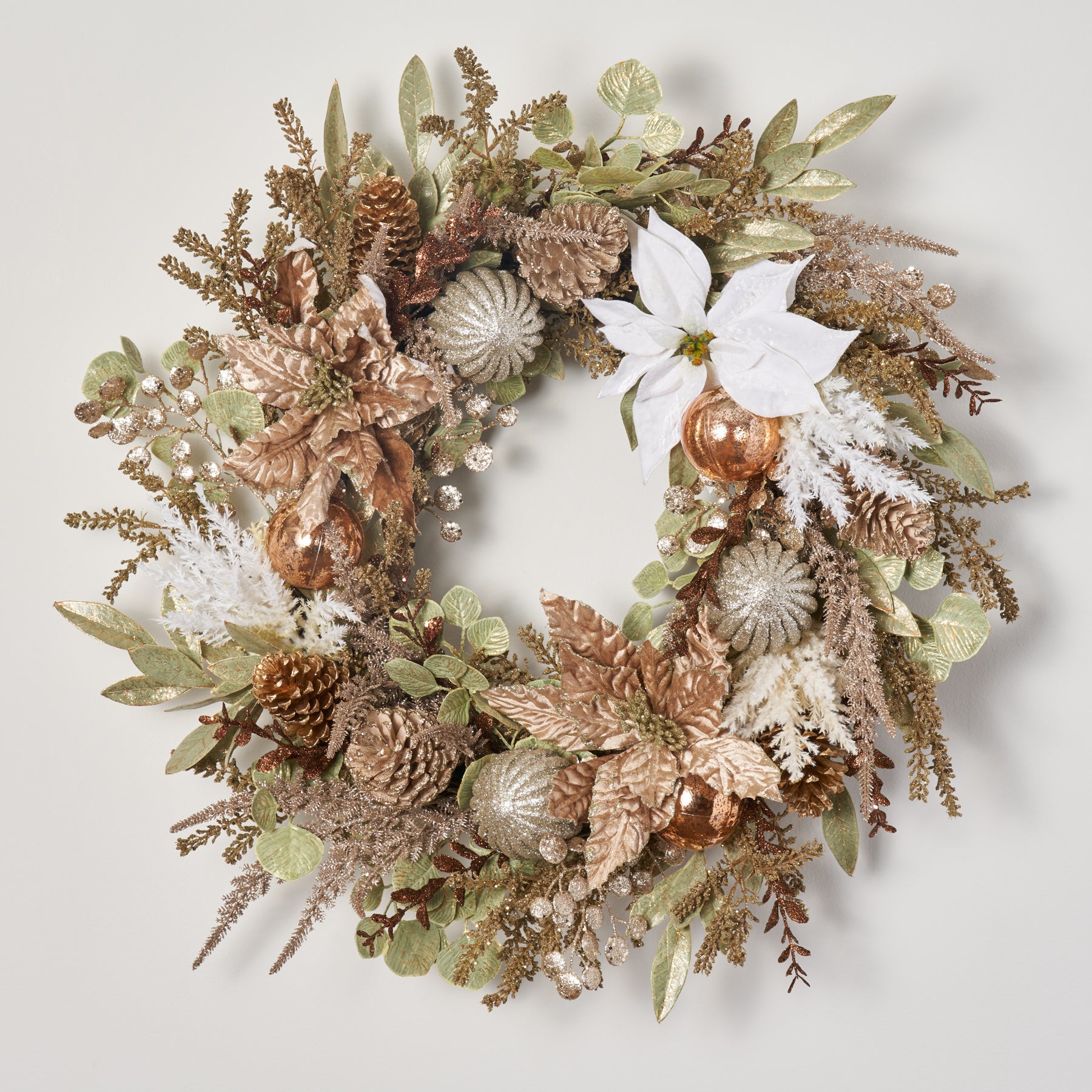 Iced Winter Pine & Eucalyptus with Country Twig Shimmering Holiday Arr –  Darby Creek Trading