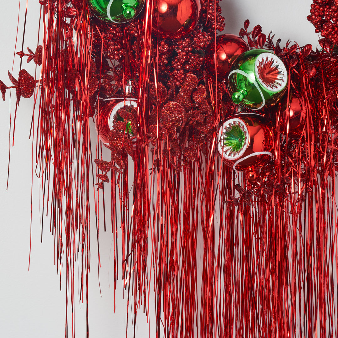 Ruby Red Razzle Dazzle - Glitter Sparkle, Boxwood with Dense