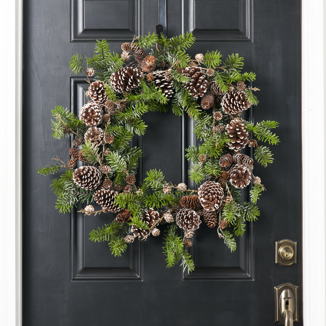  Nordic Spruce Wreath クリスマス 35cm Norway Spruce Wreath - Pre-Lit Christmas Front Door Decor – Darby