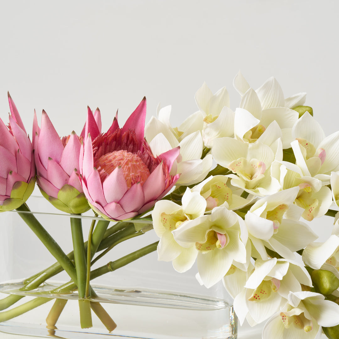 HC-6 heartfelt Botanic Orchid 9点セット 未使用 Tranquil Elegance - White Real Touch Cymbidium Orchid & Pink Mauve