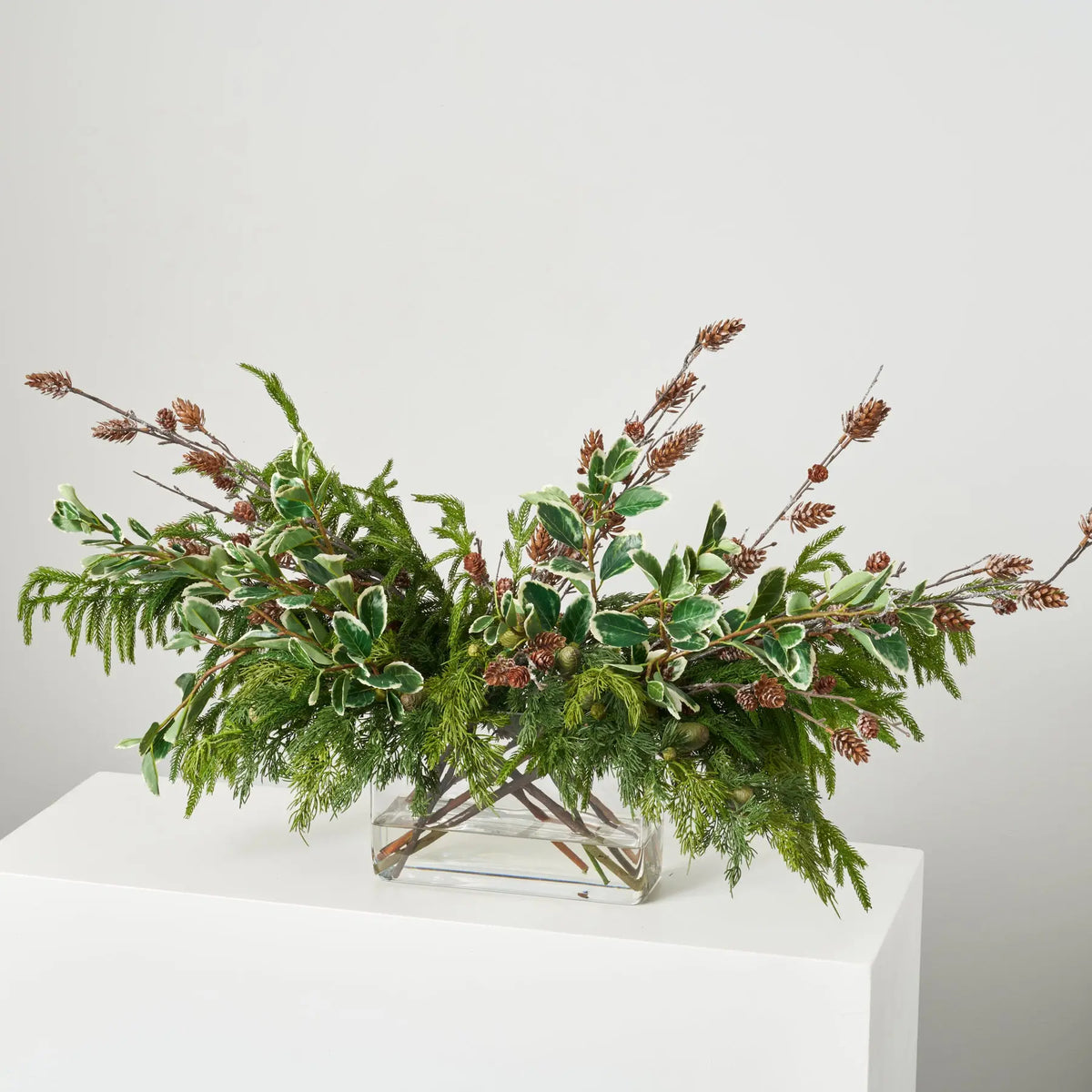 Winter Forrest Melody & Real Touch Norfolk Pine, Cedar, Euonymus ...