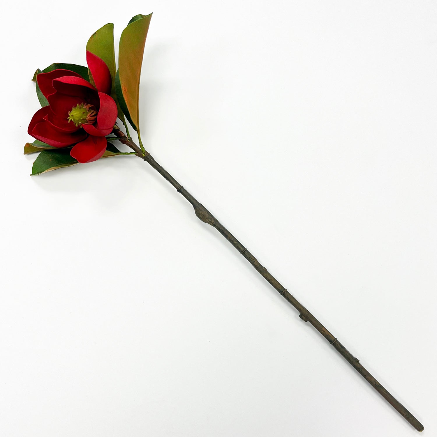 Real Touch Christmas Red Magnolia Small Bloom Floral Stem - 24 – Darby  Creek Trading