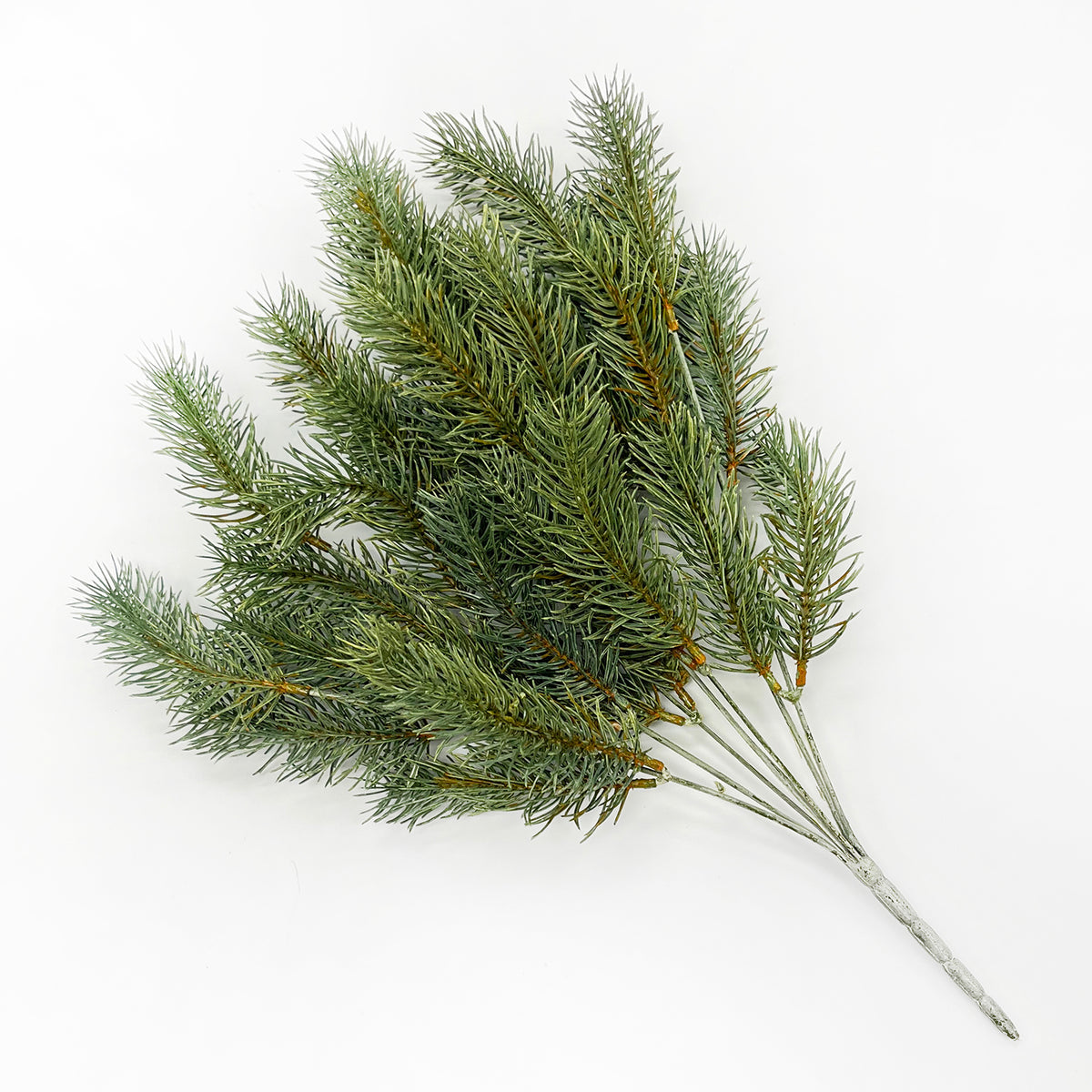 Realistic Soft Touch Green Pine Fir Small Bush Spray Winter Greenery ...