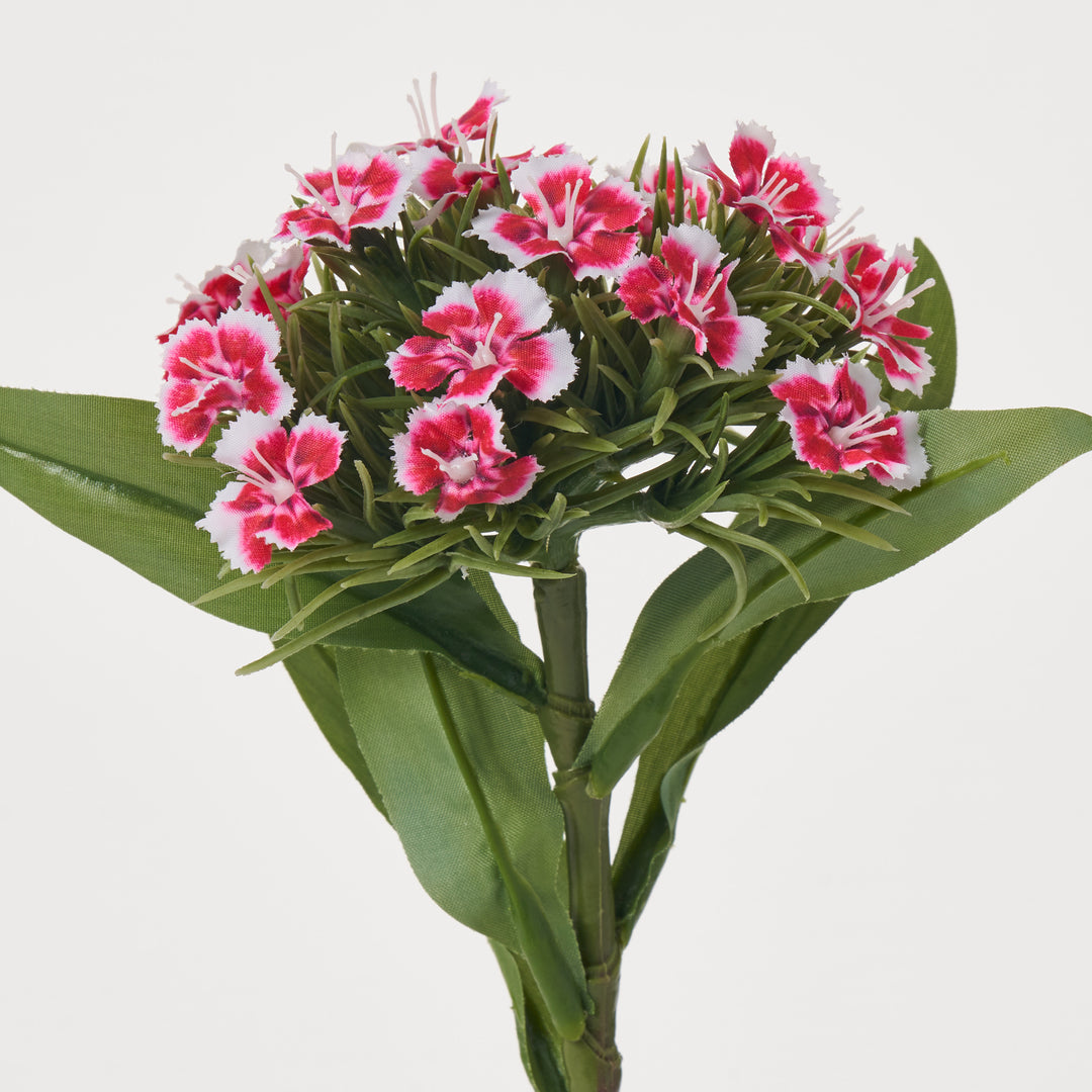 Pink Real Touch Mini Dianthus Wildflowers 12
