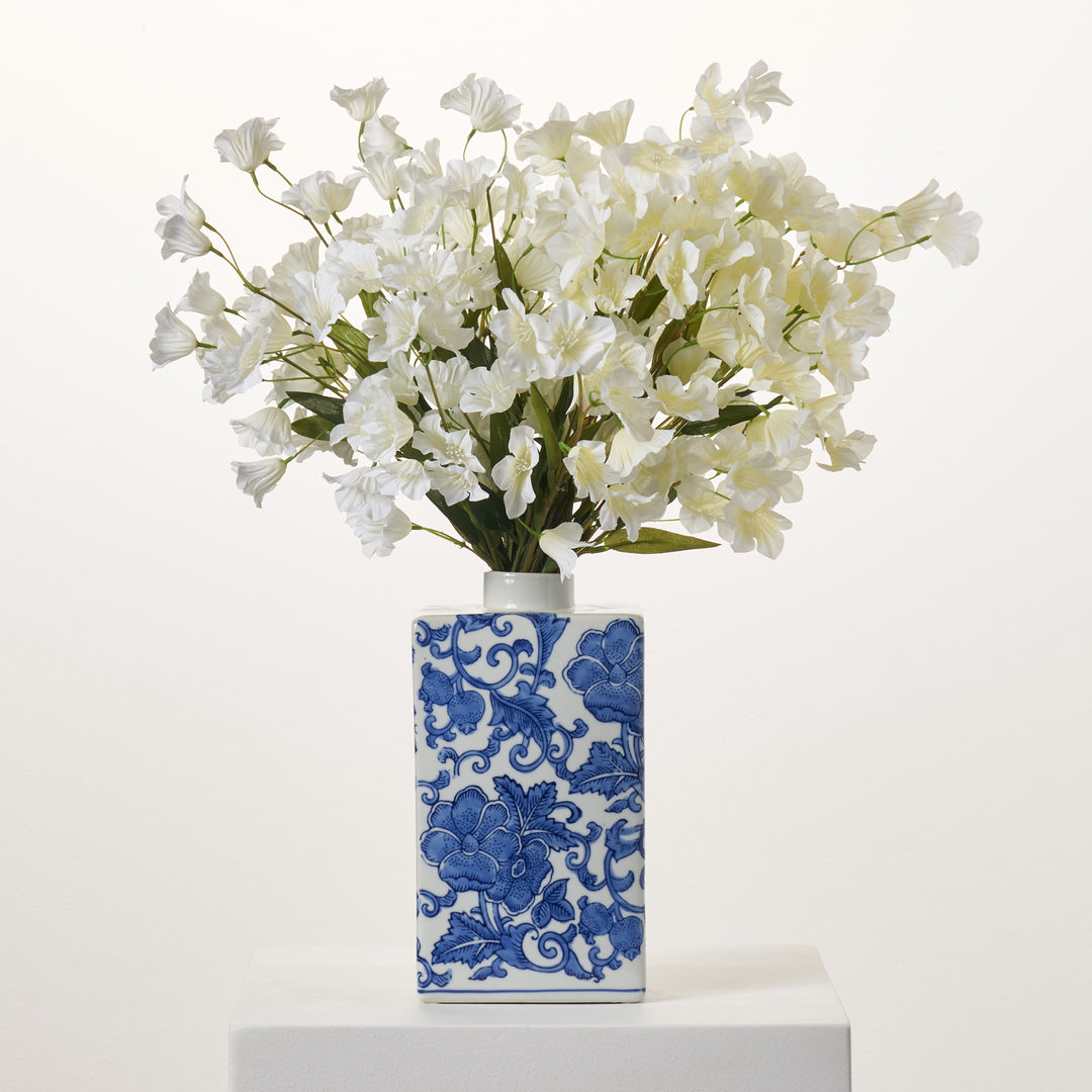 FLWSTM1463DrapingWhiteSilkBell