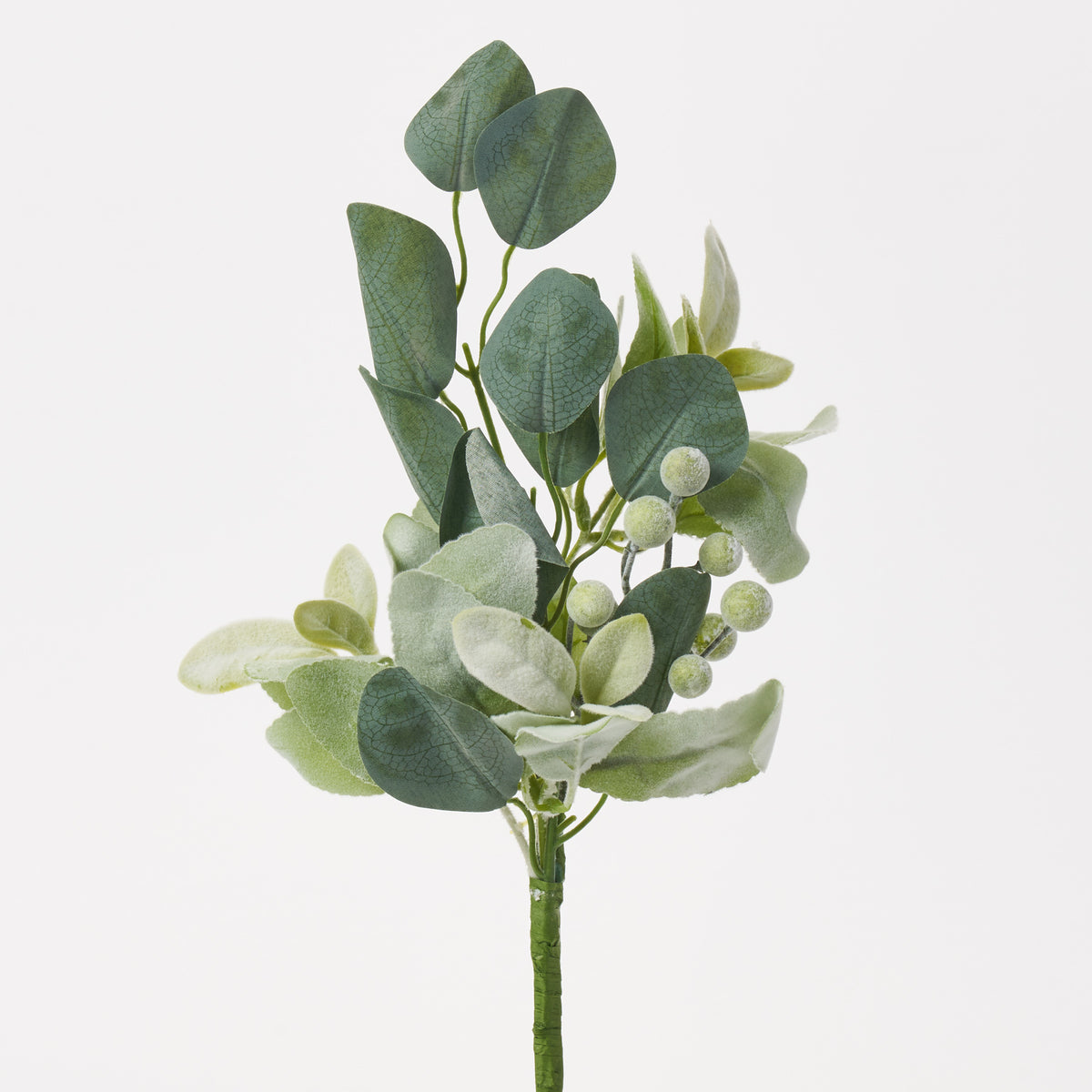 Lifelike Eucalyptus, Berry & Lamb's Ear Pick Everyday Greenery Pick Sp ...