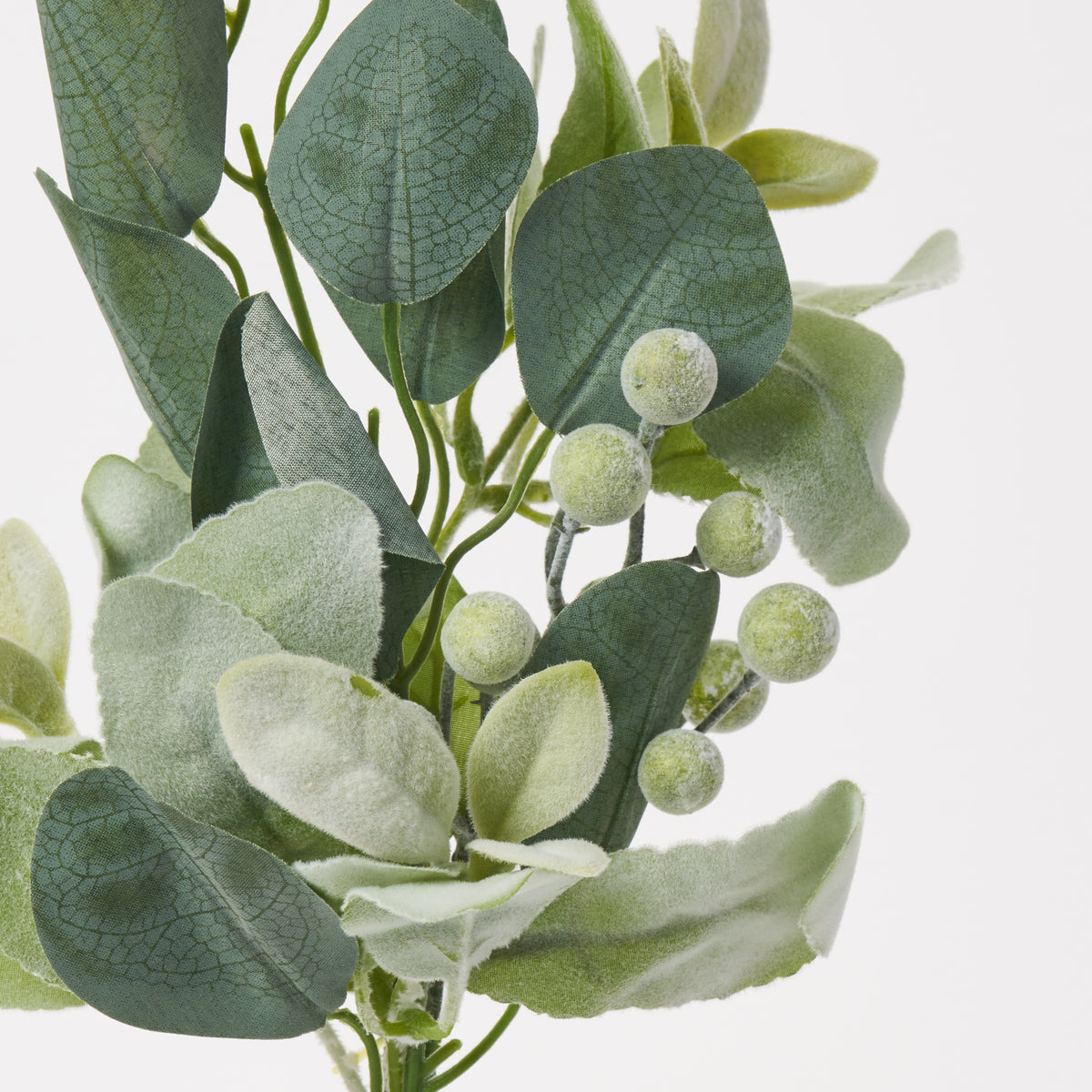 Lifelike Eucalyptus, Berry & Lamb's Ear Pick Everyday Greenery Pick Sp ...