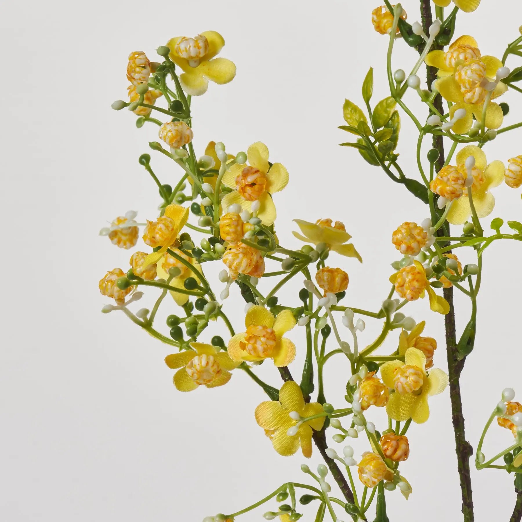 Yellow Flowering Mini Blossoms Long Stem Faux Floral Pick Spray 32 yellow-flowering-mini-blossoms-long-stem-faux-floral-pick-spray-32