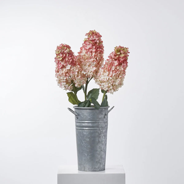 Light Pink Silk Pee Gee Hydrangea Single Long Stem Spray - 36