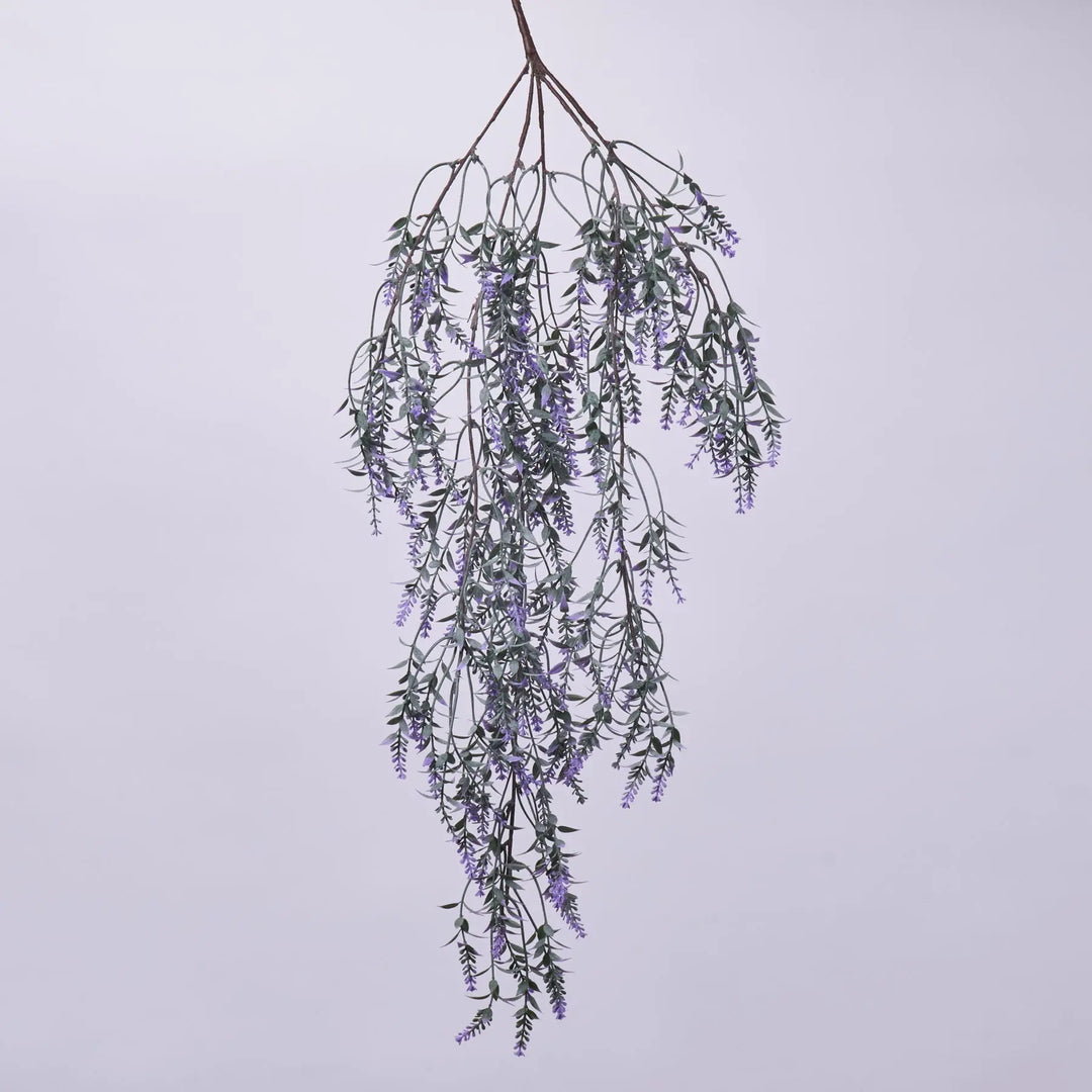 lavender plant hanging Purple Hanging Lavender Bush Draping Spring Faux Floral Spray - 31