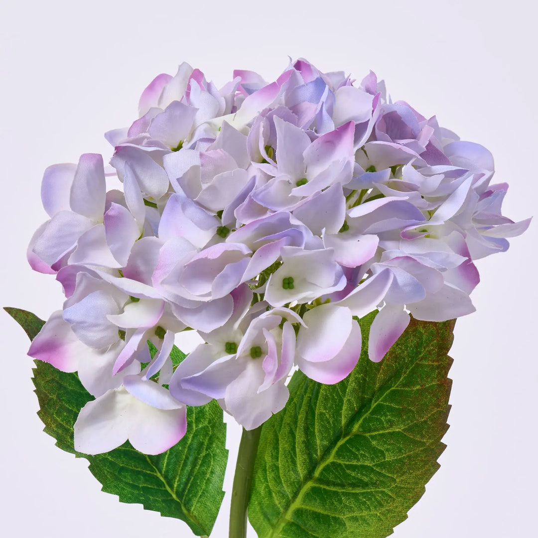 Real Touch Lavender Purple Garden Hydrangea Bloom Single Stem Faux  Darby  Creek Trading