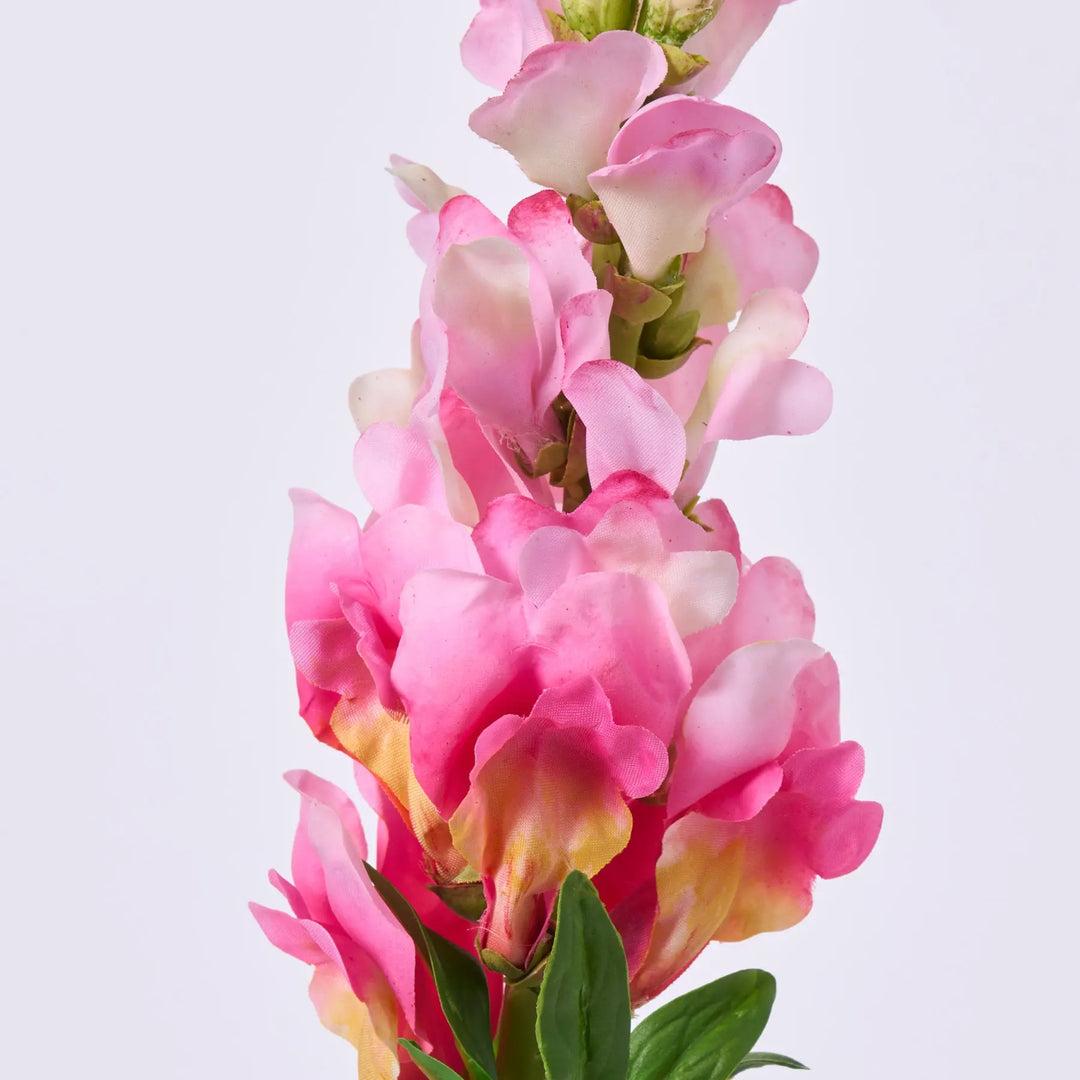 Real Touch Blooming Bright Pink Orchid Snapdragon Spray Single