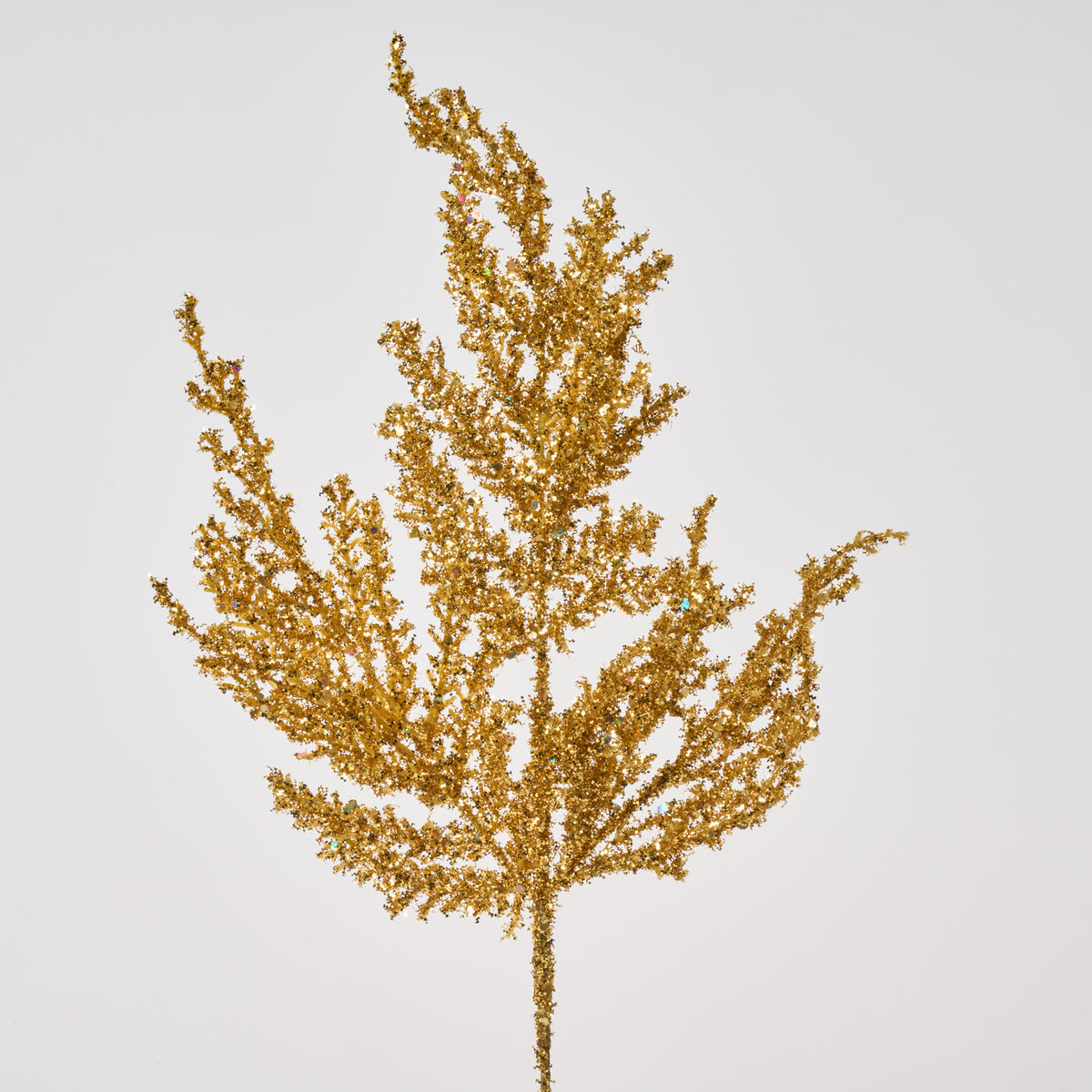 Gold Glitter Cedar Bush Spray - 18