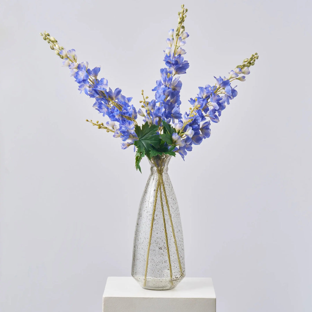 Blooming Blue Real Touch Delphinium Spray Long Stem Faux Floral 36