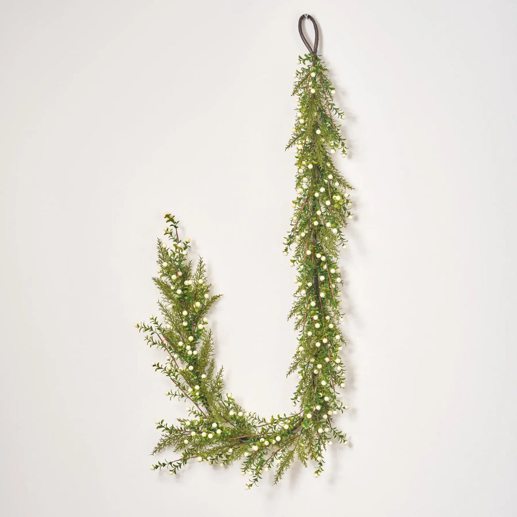 Darby Creek Trading Berry & Boxwood Cedar Garland