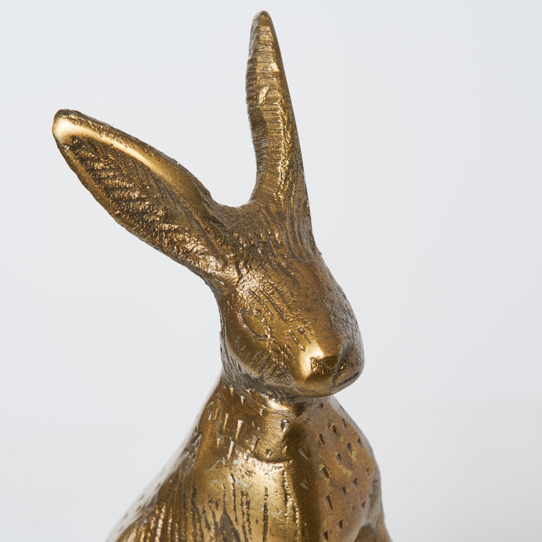 Brass Gold Bunny Figurine Easter Decor, Easter Spring Decoration Gold  Bunnies Rabbit Statue Figurine, 6.75 Decorative Easter Bunny Statue,  Modern