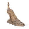 Large Bronzed Cameo Peafowl Peacock Statue Fall Luxury Home Decor