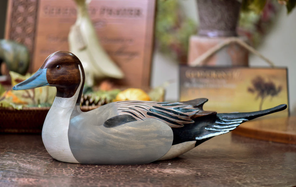 Hand Carved Pintail Duck Decoy - Premier Wooden Waterfowl – Darby