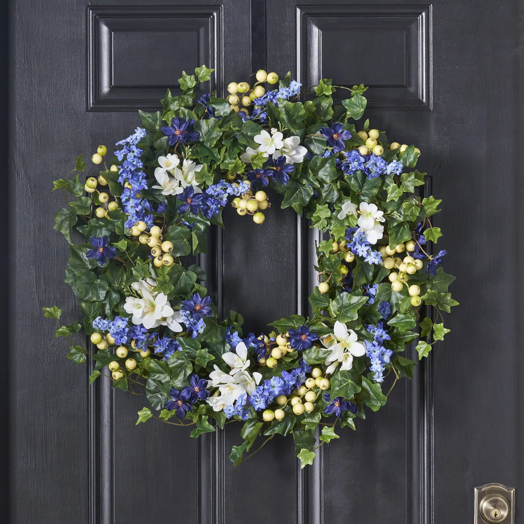 SW1014BlueLarkspurFlower_White