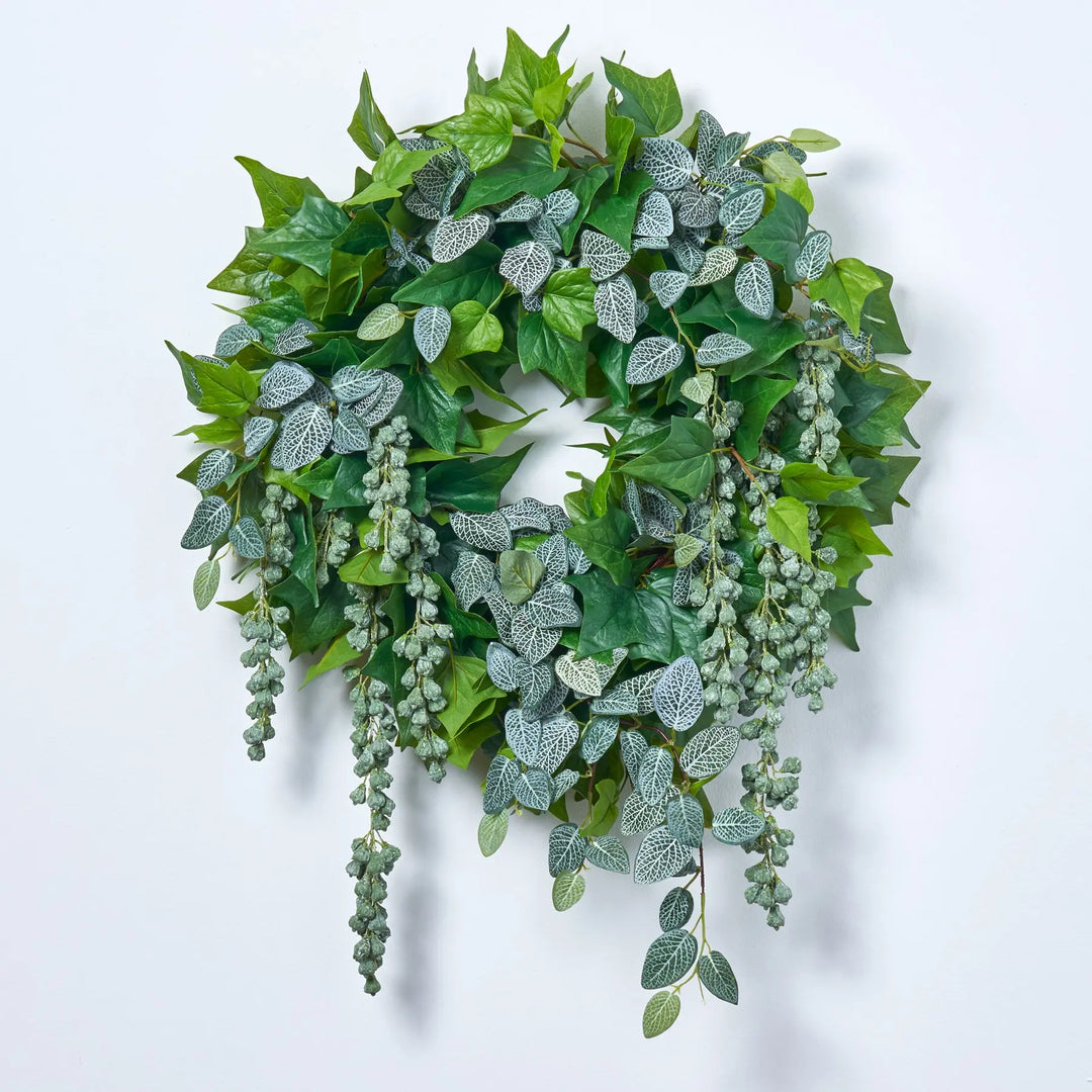 Real Touch Ivy, Fittonia Vines & Draping Seed Pods Luxury Greenery
