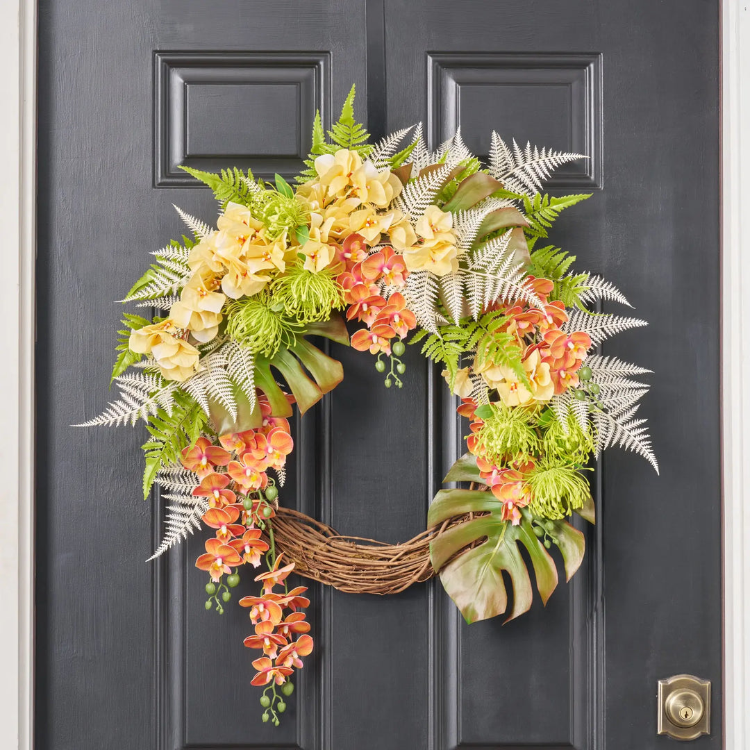 Fern & Flora Fantasy Tropical Wreath 28
