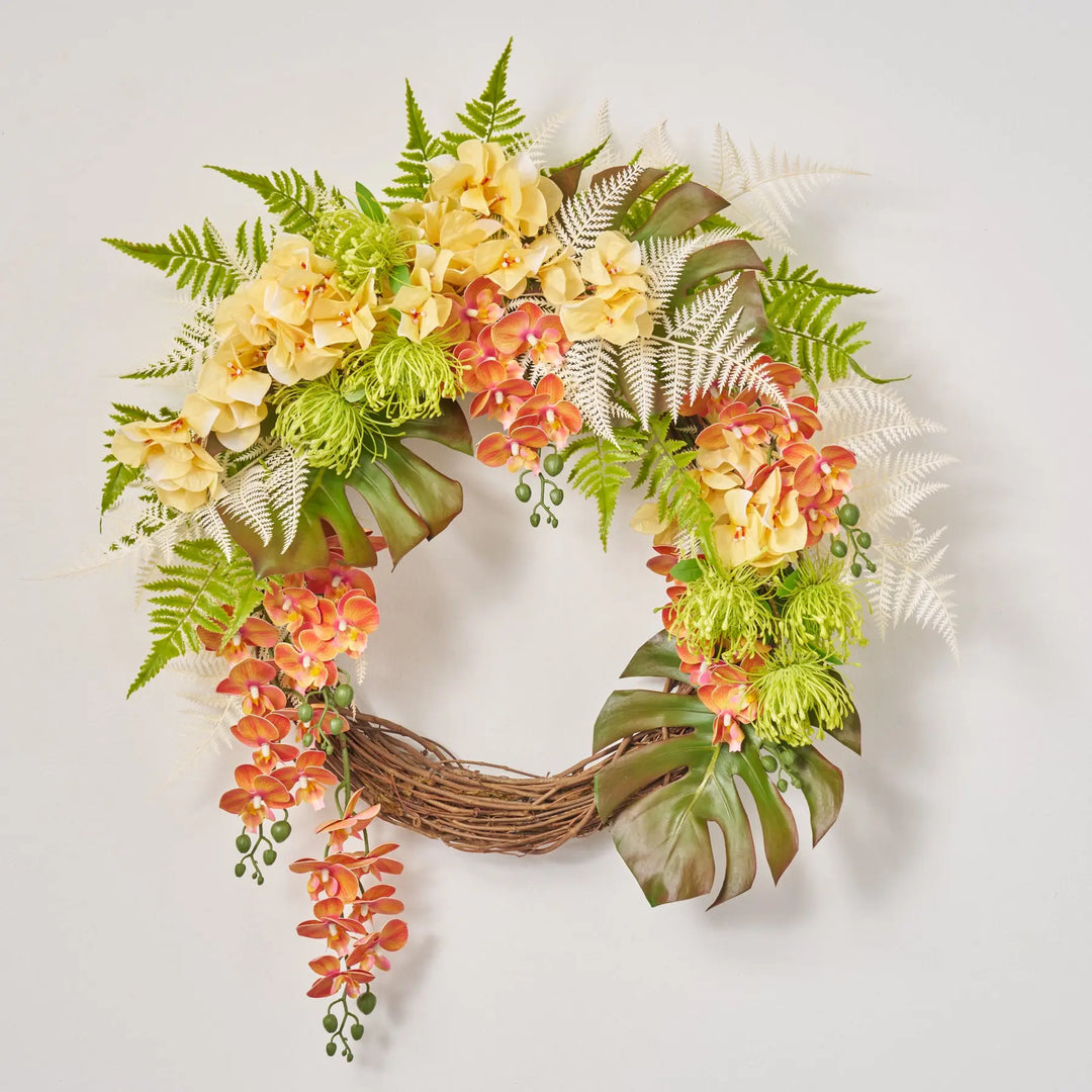 Fern & Flora Fantasy Tropical Wreath 28